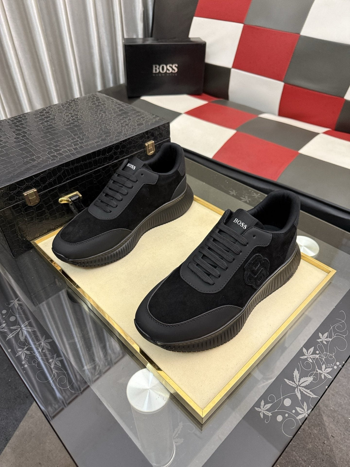 BOSS Black Low-Top Sneakers — hero