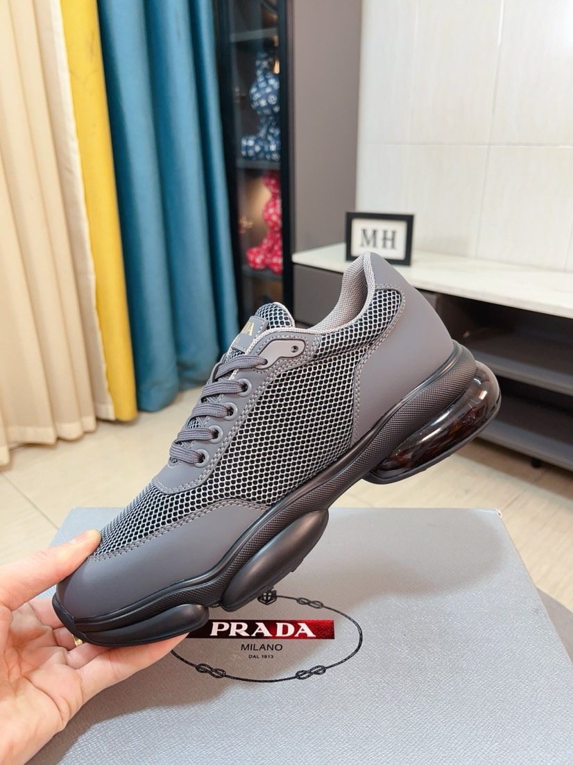 Prada Mesh Panel Men’s Sneakers — side