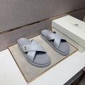 Burberry Cross-Strap Slide Sandals — front