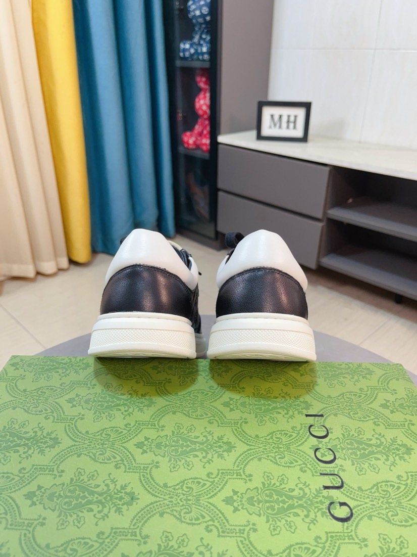 Gucci Embossed Low-Top Sneakers — back
