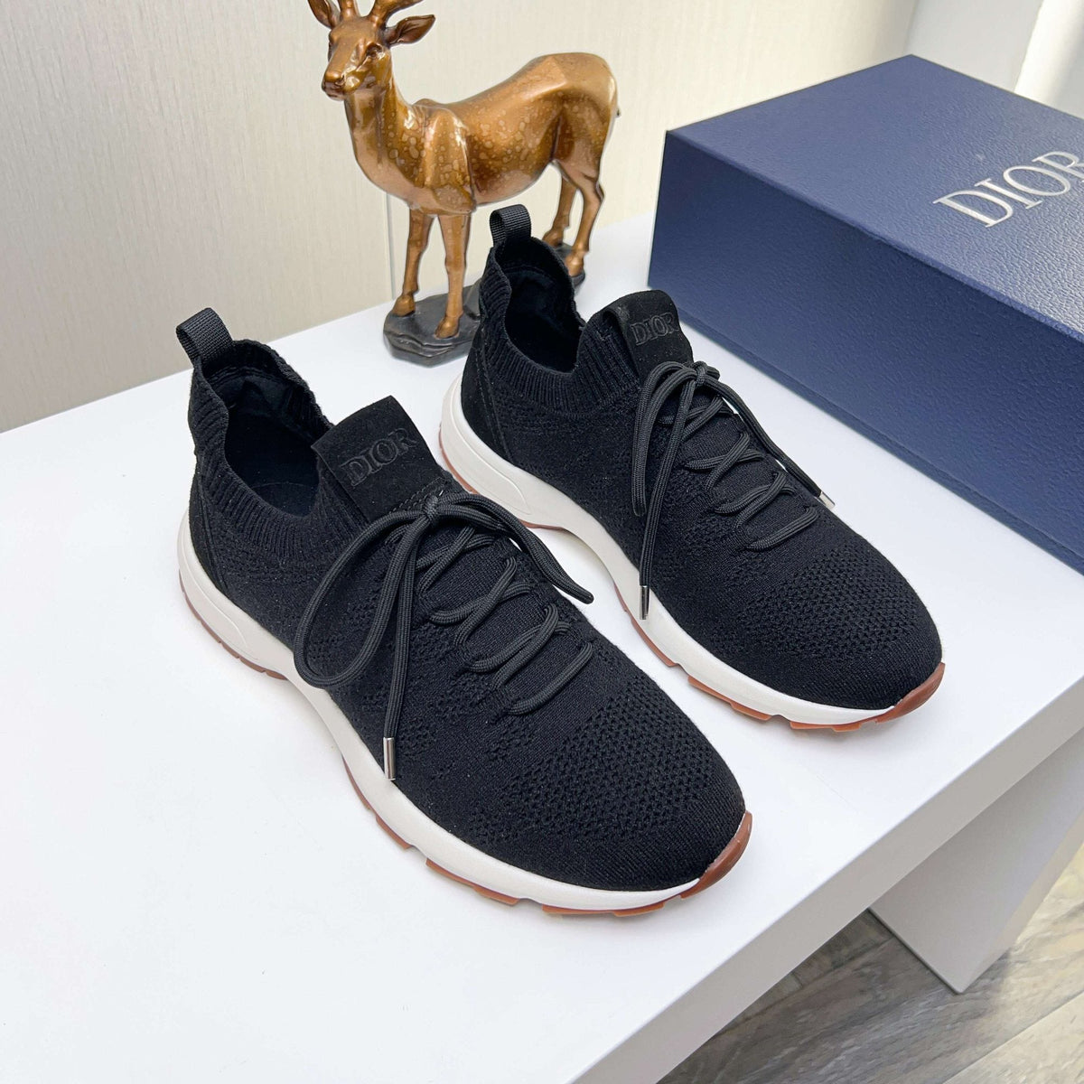 Dior Knit Lace-Up Sneakers — hero